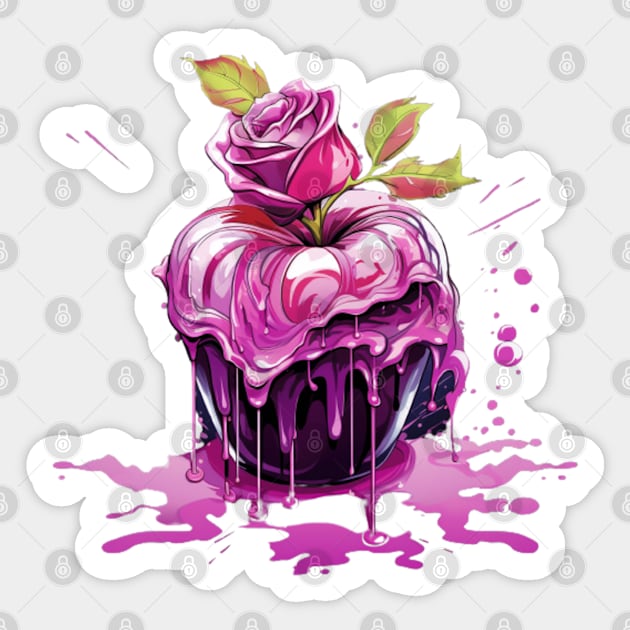 Apple Cupcake Dessert Sticker by Nightarcade